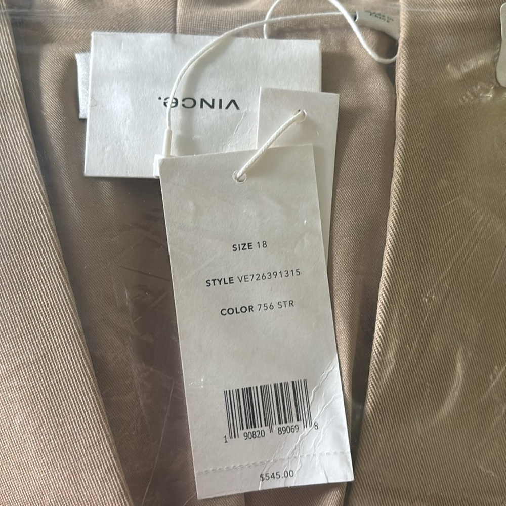 Vince Plus Size Tan Blazer - Picture 9 of 9